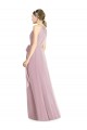 Soft Chiffon Halter Neck Sleeveless Primrose Long Bridesmaid Dress Kent