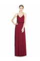 Soft Chiffon V-Neck Sleeveless Long Evening Gowns / Bridesmaid Dress Kent