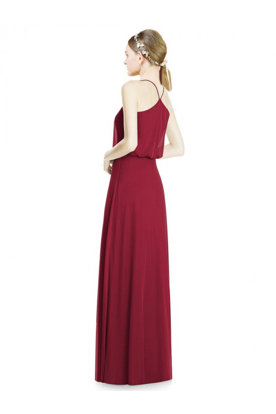 Soft Chiffon V-Neck Sleeveless Long Evening Gowns / Bridesmaid Dress Kent