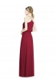 Soft Chiffon V-Neck Sleeveless Long Evening Gowns / Bridesmaid Dress Kent