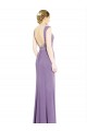 Soft Chiffon Boat Neck Sleeveless Low Back Long Formal Dress / Bridesmaid Dress Kent