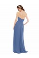 Soft Chiffon Sweetheart Sleeveless Windsor Blue Long Bridesmaid Dresses Kent