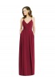 Soft Chiffon Spaghetti Straps Sleeveless Open Back Long Semi Formal Evening Dress / Bridesmaid Dress Kent