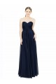Chiffon Sweetheart Sleeveless Low Back Long Bridesmaid Dress / Evening Dress Kent