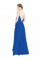 Luxe Chiffon Spaghetti Straps Sleeveless V-Back Long Bridesmaid Dress Kent