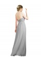 Soft Chiffon Sweetheart Sleeveless Low Back Long Bridesmaid Dresses Kent