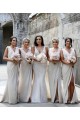 Soft Chiffon V-Neck Sleeveless Low Back Long Bridesmaid Dress Kent