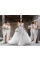 Soft Chiffon V-Neck Sleeveless Low Back Long Bridesmaid Dress Kent