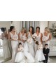 Soft Chiffon V-Neck Sleeveless Low Back Long Bridesmaid Dress Kent