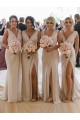 Soft Chiffon V-Neck Sleeveless Low Back Long Bridesmaid Dress Kent