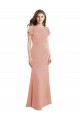 Soft Chiffon Boat Neck Sleeveless Low Back Long Prom Dress / Bridesmaid Dress Kent