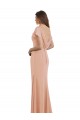 Soft Chiffon Boat Neck Sleeveless Low Back Long Prom Dress / Bridesmaid Dress Kent