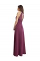 Chiffon Sweetheart Sleeveless Keyhole Back Long Bridesmaid Dress / Evening Gowns Kent