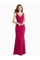 Soft Chiffon V-Neck Sleeveless V-Back Long Prom Dress / Bridesmaid Dress Kent