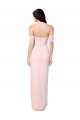 Soft Chiffon Off the Shoulder Sleeveless High Low Bridesmaid Dress Kent