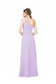 Soft Chiffon One Shoulder Sleeveless Lilac Long Formal Evening Gown / Bridesmaid Dress Kent