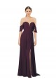 Soft Chiffon Sweetheart Cold Shoulder Long Formal Dress / Bridesmaid Dress Kent