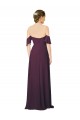 Soft Chiffon Sweetheart Cold Shoulder Long Formal Dress / Bridesmaid Dress Kent
