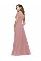 Chiffon V-Neck Flutter Sleeves V-Back Long Bridesmaid Dress / Evening Dress Kent