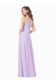 Soft Chiffon Spaghetti Straps Sleeveless Long Bridesmaid Gown Kent