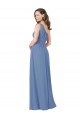 Chiffon One Shoulder Sleeveless One Shoulder Long Bridesmaid Dress Kent