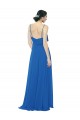 Soft Chiffon Spaghetti Straps Sleeveless Royalty Long Bridesmaid Dress Kent