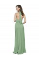 Soft Chiffon Halter Neck Sleeveless Long Formal Dress / Bridesmaid Dress Kent