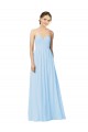 Soft Chiffon Sweetheart Sleeveless Long Formal Dress / Bridesmaid Dress Kent