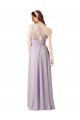 Chiffon One Shoulder Sleeveless Long Floor Length Bridesmaid Dress Kent