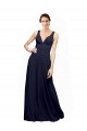 Chiffon V-Neck Sleeveless Open Back Long Wedding Guest Dress Kent