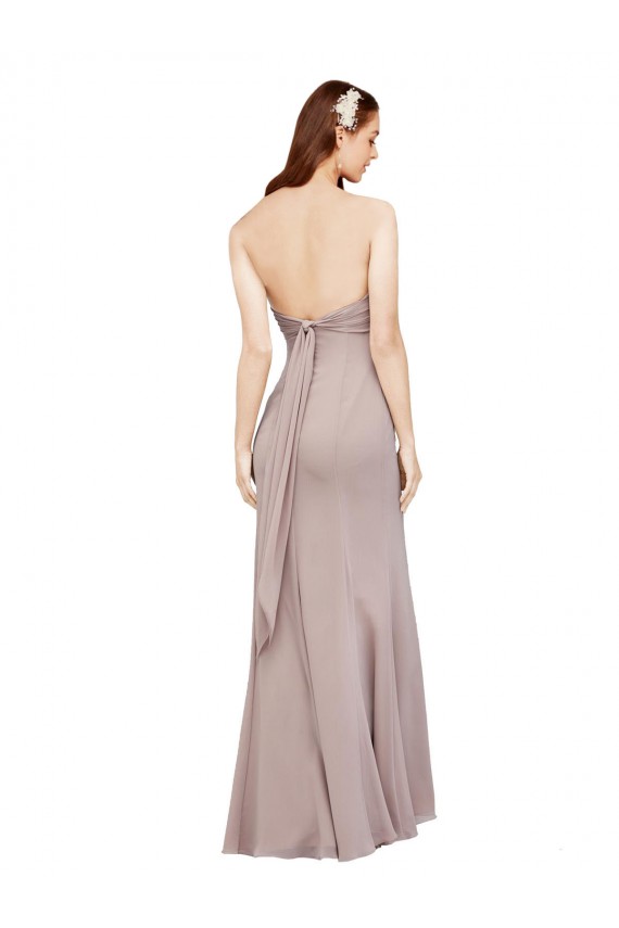 Soft Chiffon Off the Shoulder Sleeveless Long Prom Dress / Bridesmaid Dress Kent