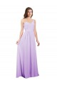 Chiffon One Shoulder Sleeveless Long Bridesmaid Dress / Evening Dress Kent