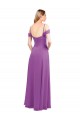 Soft Chiffon Sweetheart Cold Shoulder Long Bridesmaid Dress Kent