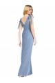 Soft Chiffon V-Neck Sleeveless V-Back Mermaid Long Bridesmaid Dress Kent