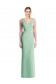 Soft Chiffon V-Neck Sleeveless Tie Back Long Bridesmaid Dress Kent