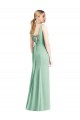 Soft Chiffon V-Neck Sleeveless Tie Back Long Bridesmaid Dress Kent