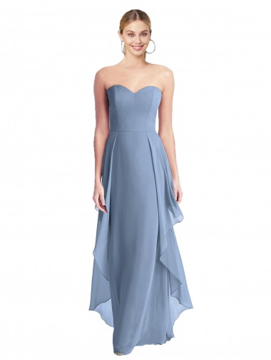 Chiffon Sweetheart Sleeveless Long Formal Dress / Bridesmaid Dress Kent