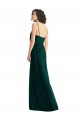 Soft Chiffon V-Neck Sleeveless Low Back Long Semi Formal Evening Dress / Bridesmaid Dress Kent