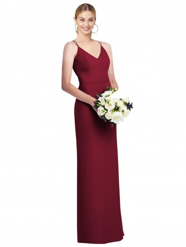 Soft Chiffon V-Neck Sleeveless Long Formal Dress / Bridesmaid Dress Kent