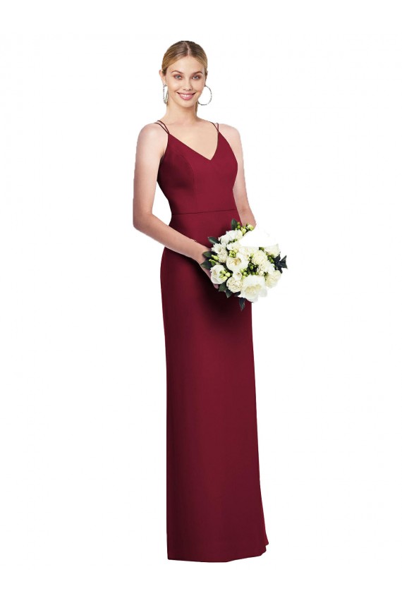 Soft Chiffon V-Neck Sleeveless Long Formal Dress / Bridesmaid Dress Kent