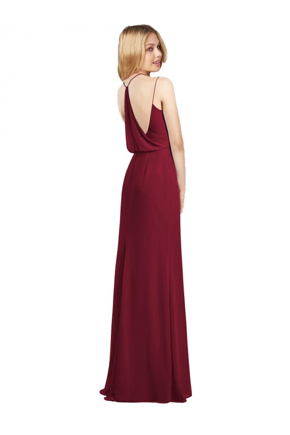 Soft Chiffon V-Neck Sleeveless Long Formal Dress / Bridesmaid Dress Kent