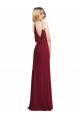 Soft Chiffon V-Neck Sleeveless Long Formal Dress / Bridesmaid Dress Kent