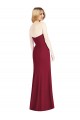 Soft Chiffon Sweetheart Sleeveless Desert Rose Long Bridesmaid Dress Kent