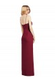 Soft Chiffon Spaghetti Straps Sleeveless Coral Long Formal Dress / Bridesmaid Dress Kent