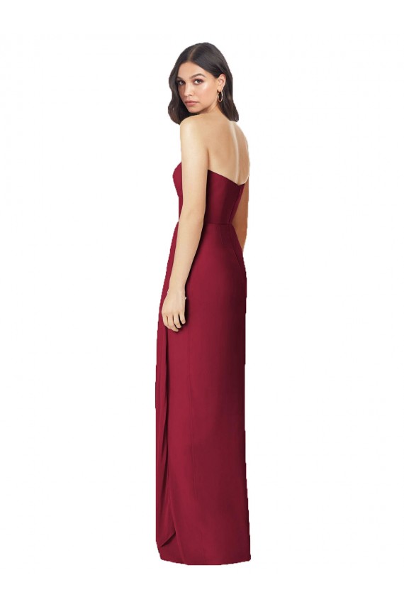 Soft Chiffon Sweetheart Sleeveless Olive Green Long Bridesmaid Dress Kent