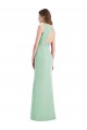 Chiffon V-Neck Sleeveless Open Back Long Bridesmaid Evening Dress Kent