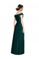 Soft Chiffon Off the Shoulder Sleeveless Ever Green Long Formal Dress / Bridesmaid Dress Kent