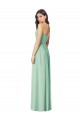 Soft Chiffon Sweetheart Sleeveless Mint Green Long Bridesmaid Dress Kent