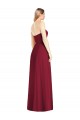 Soft Chiffon V-Neck Sleeveless Hot Pink Long Semi Formal Evening Dress / Bridesmaid Dress Kent
