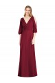 Soft Chiffon V-Neck Bell Sleeves V-Back Long Formal Dress / Bridesmaid Dress Kent